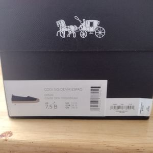 Coach Signature Denim Espadrille